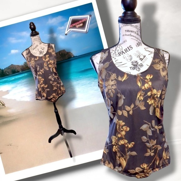 Vintage Jantzen 1970s Retro Floral Onepiece Swimsuit,  18/20 - Picture 1 of 8